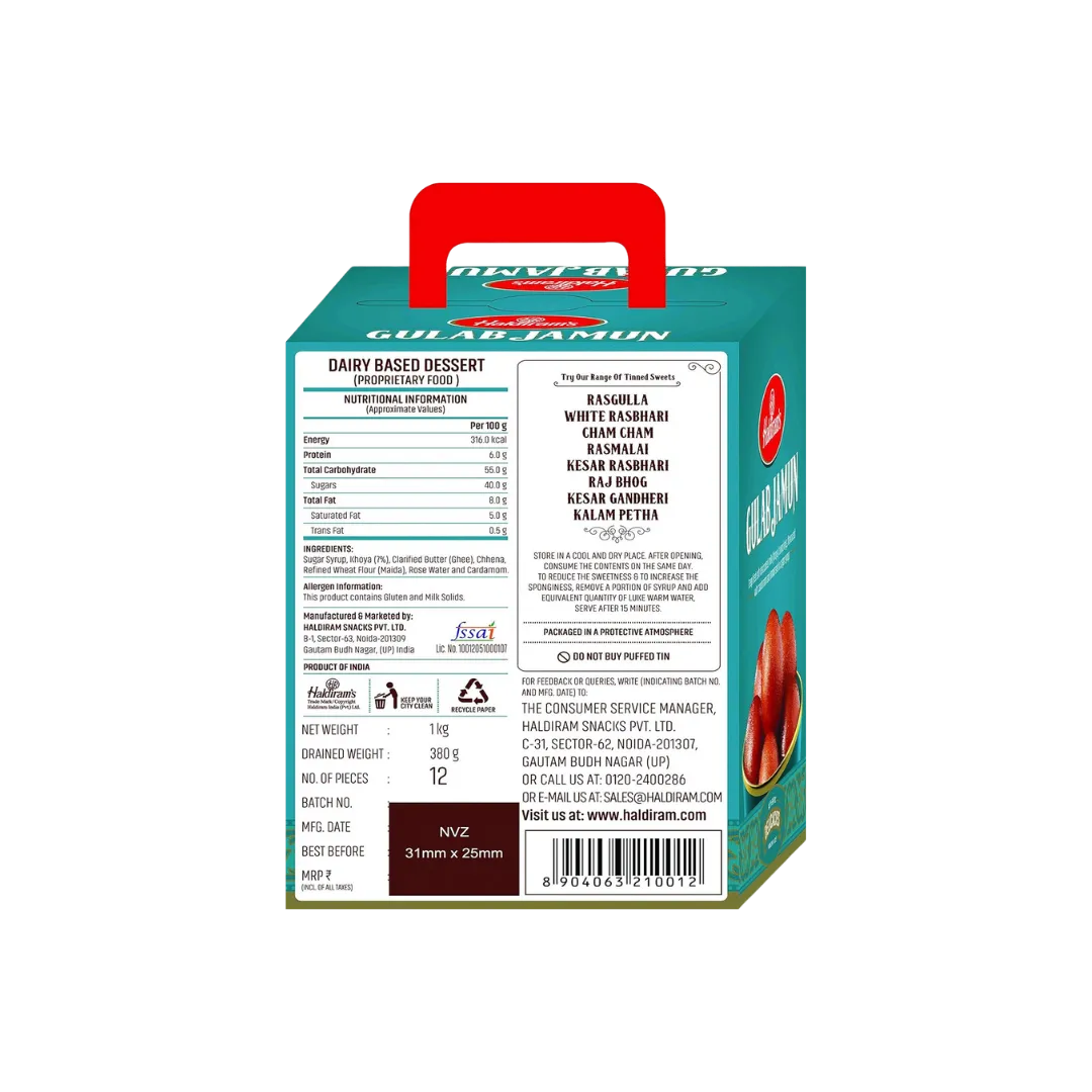 Haldiram's Gulab Jamun buy online USA - 2