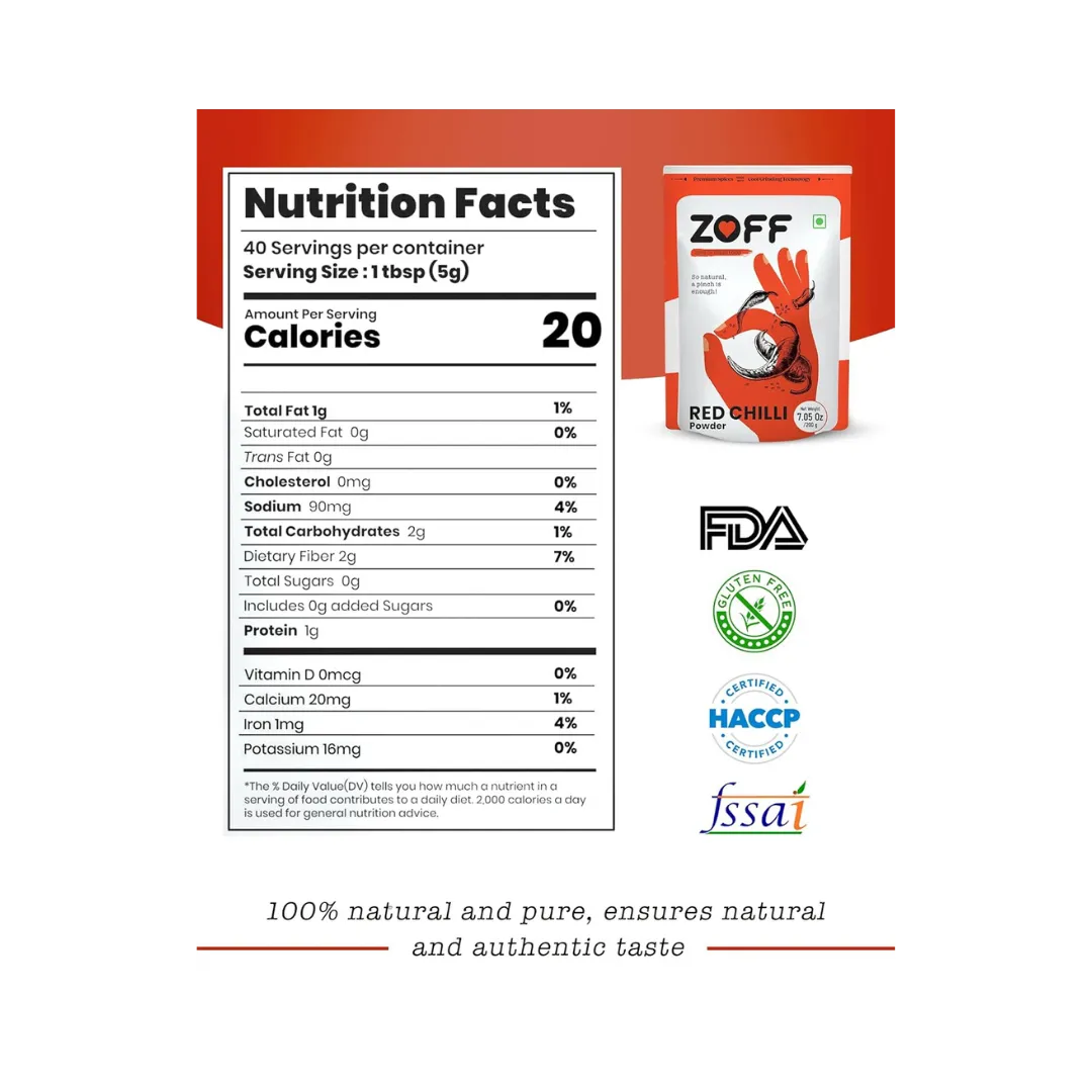 Zoff Red Chilli Powder buy online USA - 2