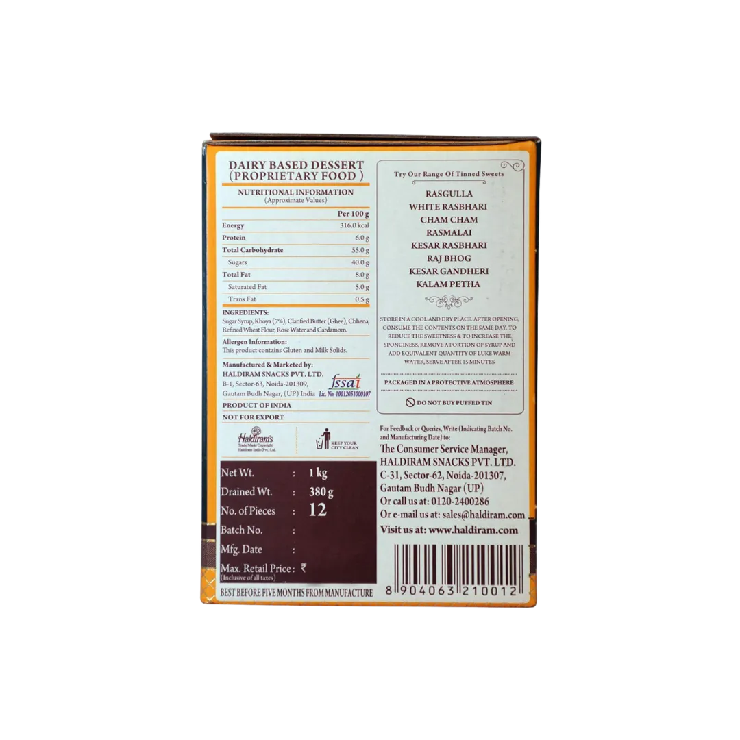 Haldiram's Gulab Jamun buy online USA - 3