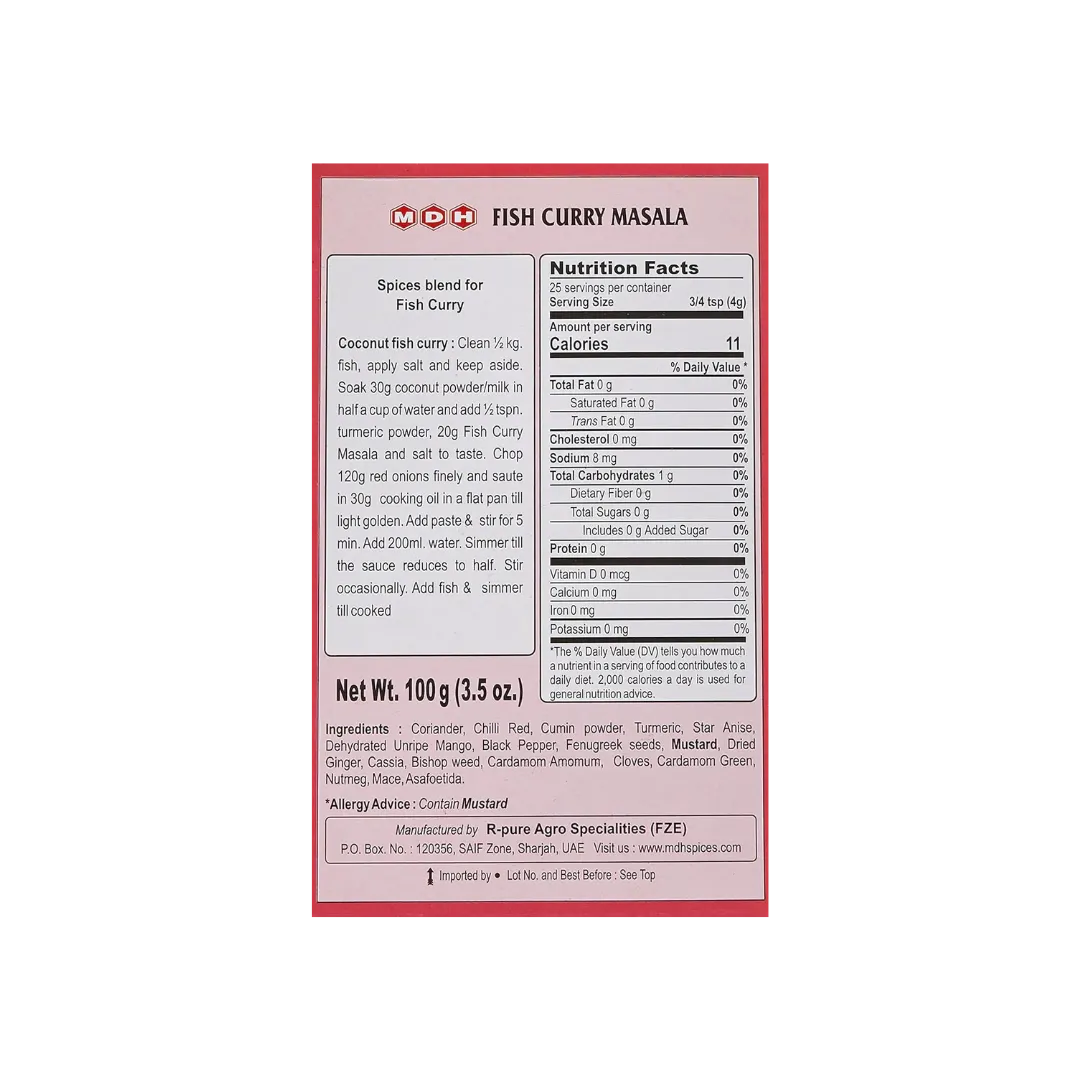 MDH Fish Curry Masala buy online USA - 2
