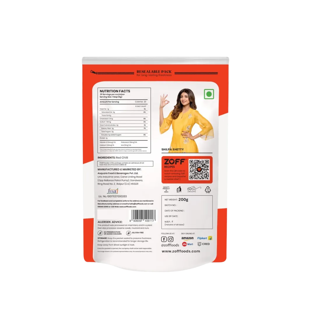 Zoff Red Chilli Powder buy online USA - 6